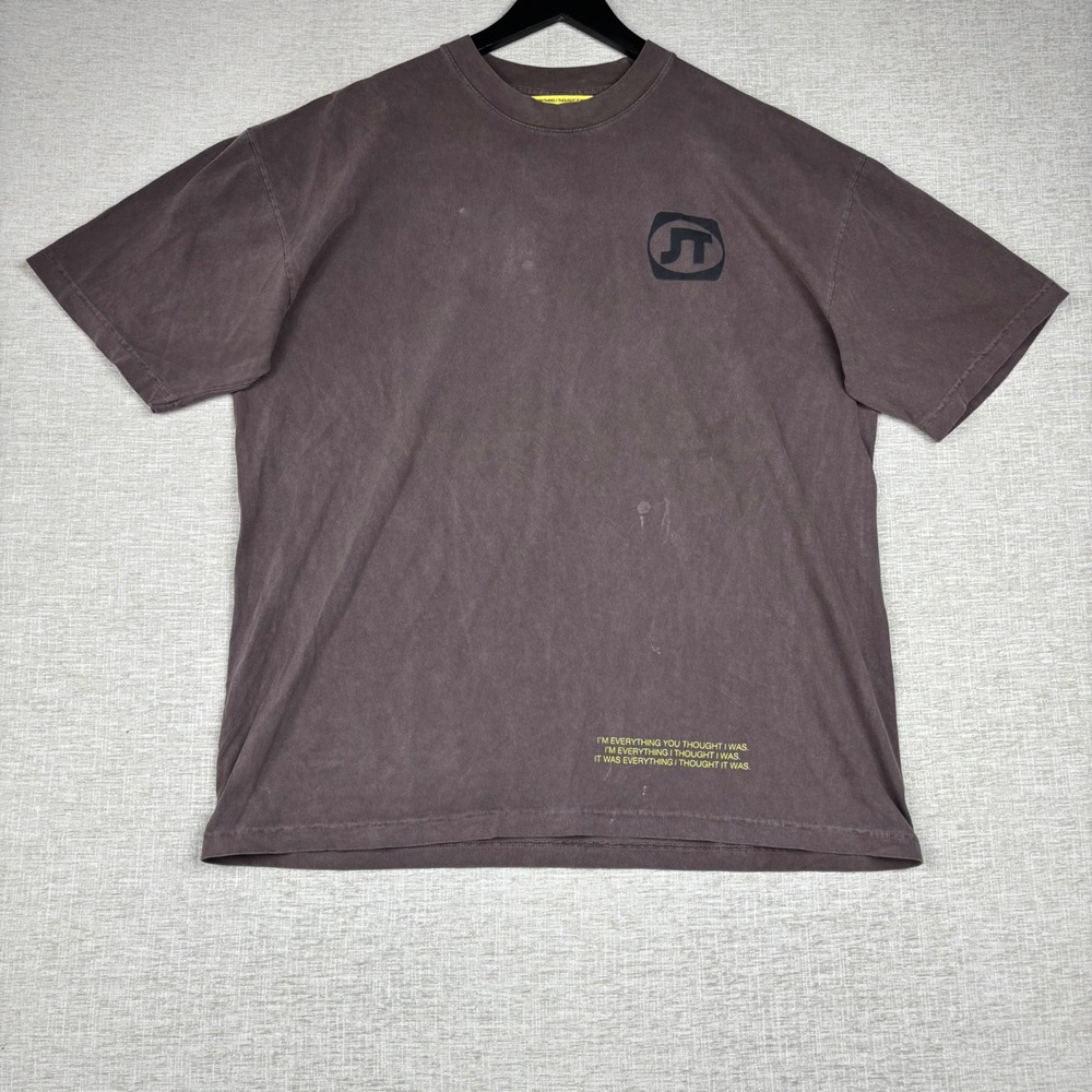 Justin Timberlake Everything I Thought It Was 2024 Tour T-Shirt Brown XL EITIW